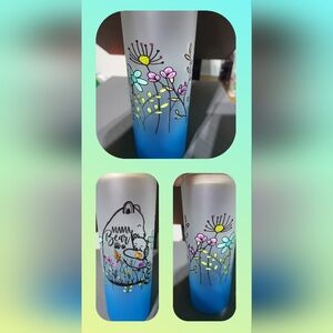 Frosted glass tumbler